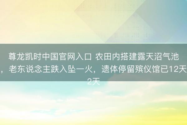 尊龙凯时中国官网入口 农田内搭建露天沼气池，老东说念主跌入坠一火，遗体停留殡仪馆已12天