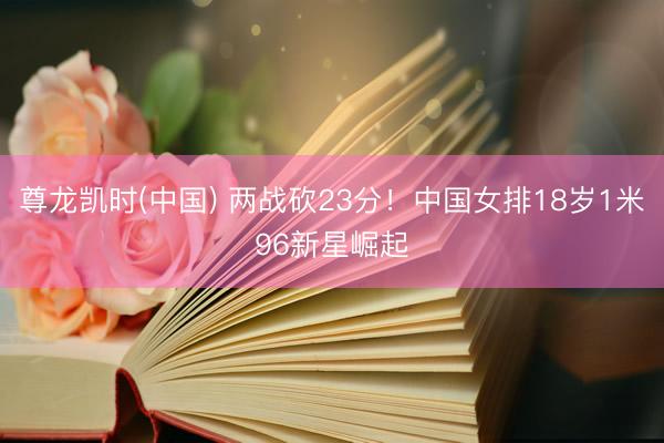 尊龙凯时(中国) 两战砍23分！中国女排18岁1米96新星崛起