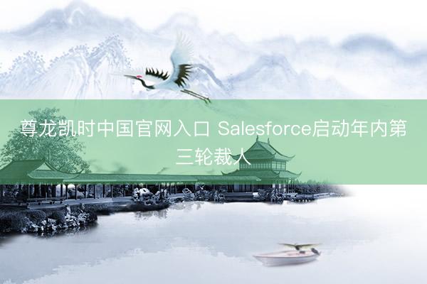 尊龙凯时中国官网入口 Salesforce启动年内第三轮裁人